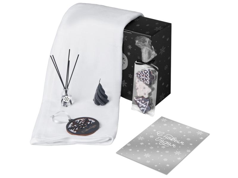 Подарочный набор Re:Home с пледом, свечой и диффузором