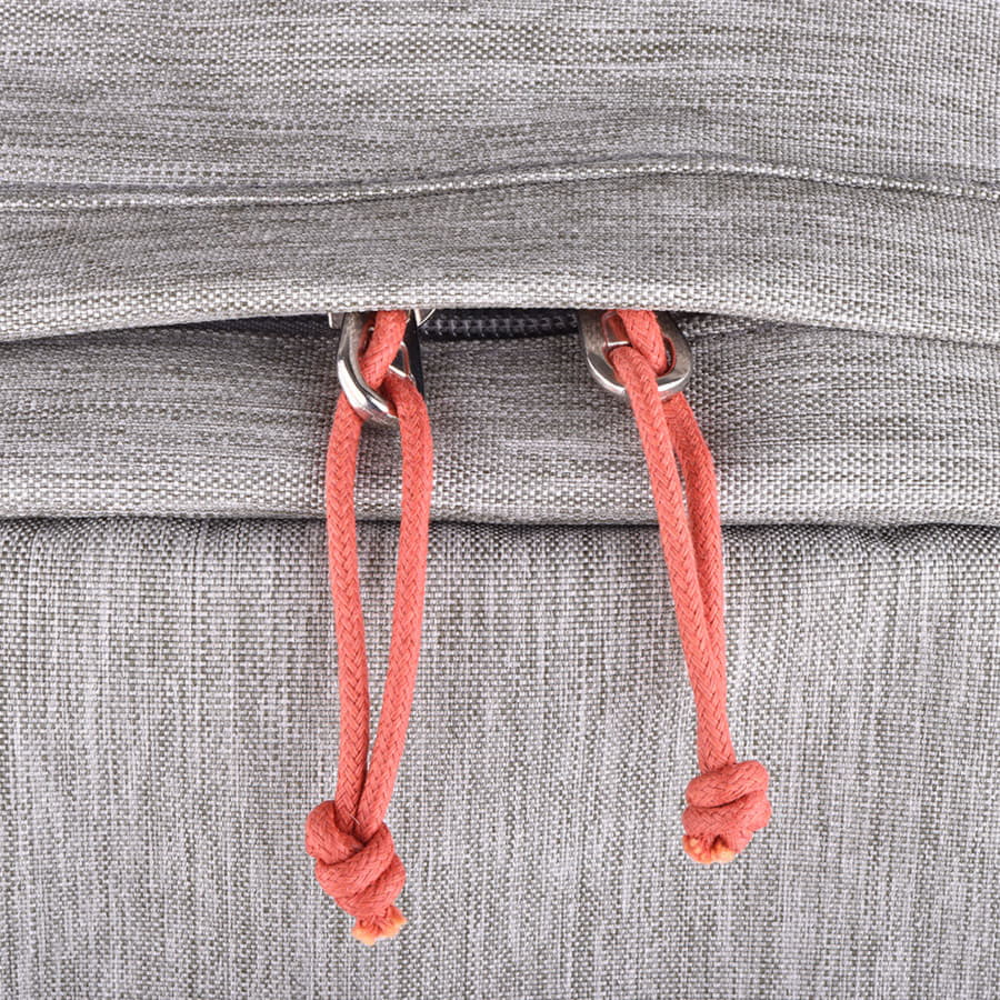 Рюкзак "Beam", серый/оранжевый, 44х30х10 см, ткань верха: 100% полиэстер, подкладка: 100% полиэстер