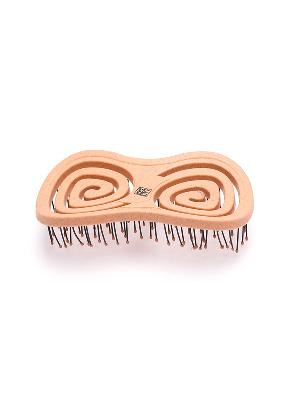 Щетка Dewal Beauty серия "Friendly", массажная, с нейлоновым штифтом, форма бабочка