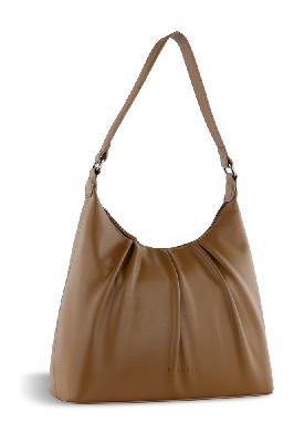 Сумка женская наплечная большая BUGATTI Mila, коньячная, полиуретан, 31 x 11 x 2228 см