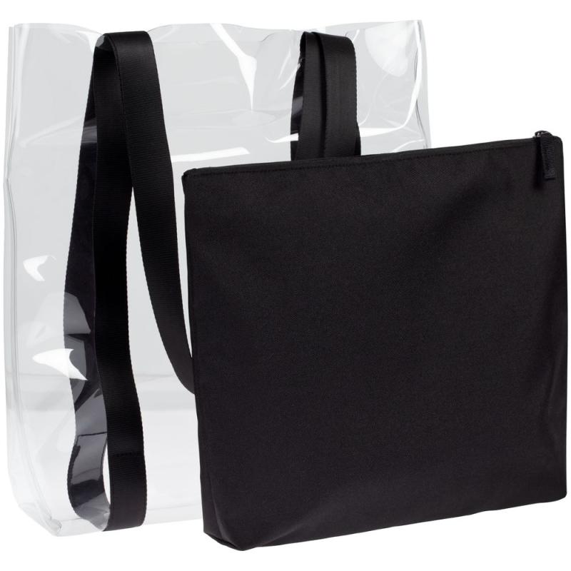 Шопер Clarity с черным органайзером