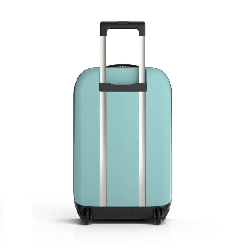 Чемодан складной Rollink Vega II 55x40x20 см, 2 колеса, бирюзовый