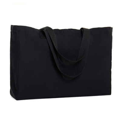 Сумка шопер с кнопкой полиэстер/хлопок 48*32*12, 340, 252