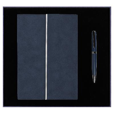 Набор подарочный Solution Prestige Duo (Ежедневник в суперобложке Country Galaxy Nuba A5+, Ручка шариковая матовая Prime)