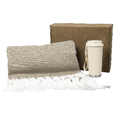 Набор подарочный Solution Duo (плед Super Soft Nature, термокружка  Cosmostar )