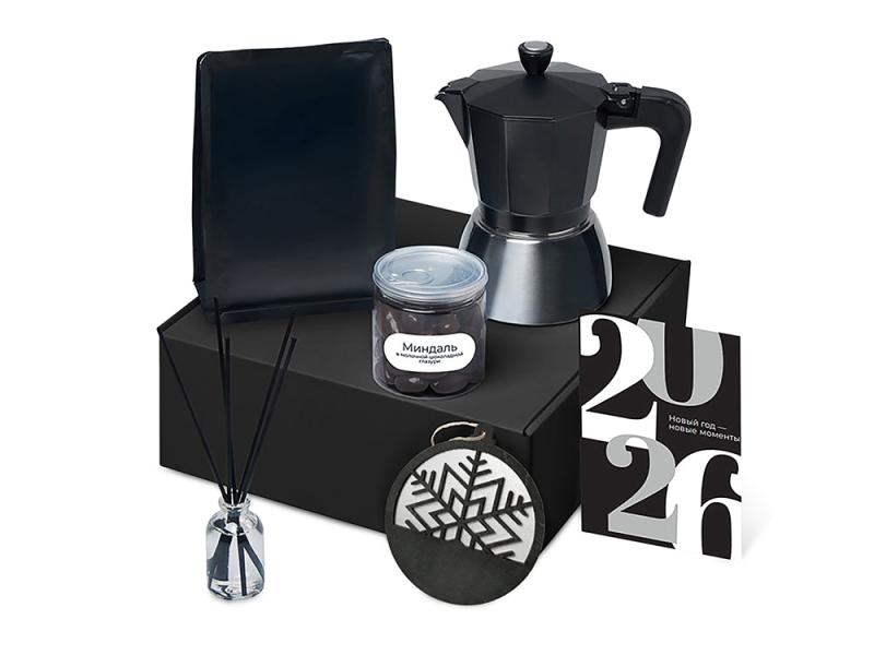Подарочный набор Re:Vive с гейзерной кофеваркой, кофе и диффузором