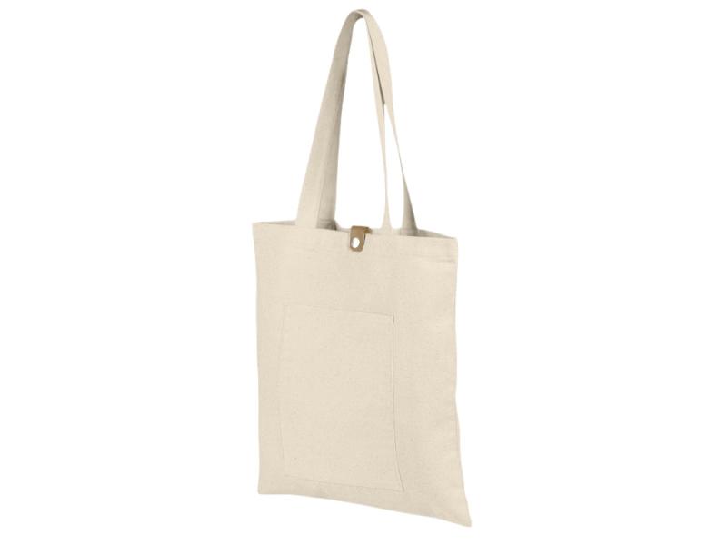 Cумка Clip из хлопка 340 г/м2 с застежкой из экокожи