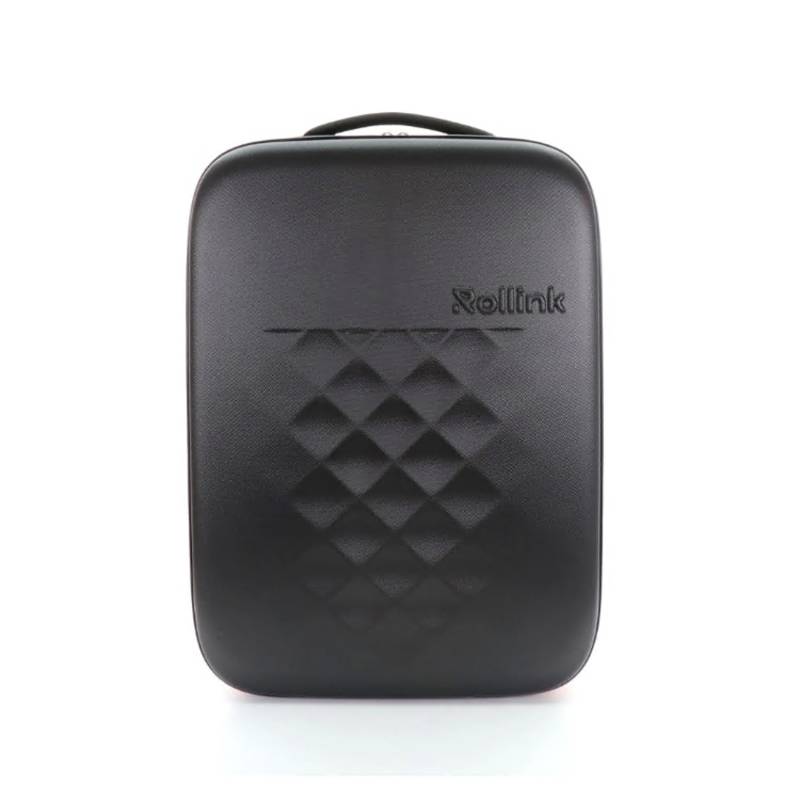 Чемодан складной Rollink Earth 55x40x20 см, 2 колеса, черный/оранжевый