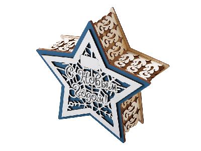 Шкатулка из фанеры в виде звезды Asteris
