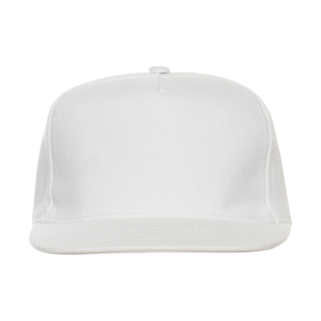 Бейсболка прямой козырёк STAN 5 клиньев хлопок 330,08, Молочный (11)