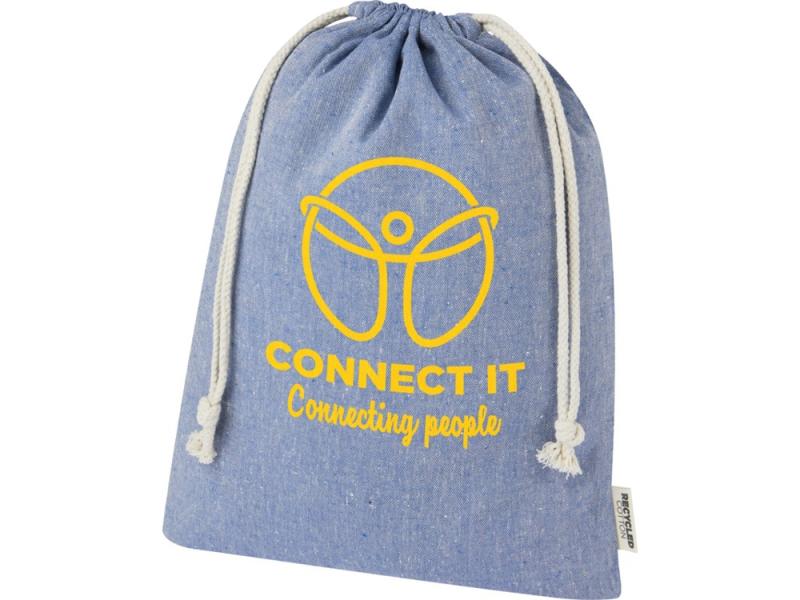 Большая подарочная сумка Pheebs из переработанного хлопка 4 л