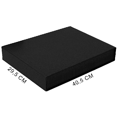 Подарочная коробка, размер 29,5x40,5x8 см, Solution Prestige Linen агнитным клапаном,   