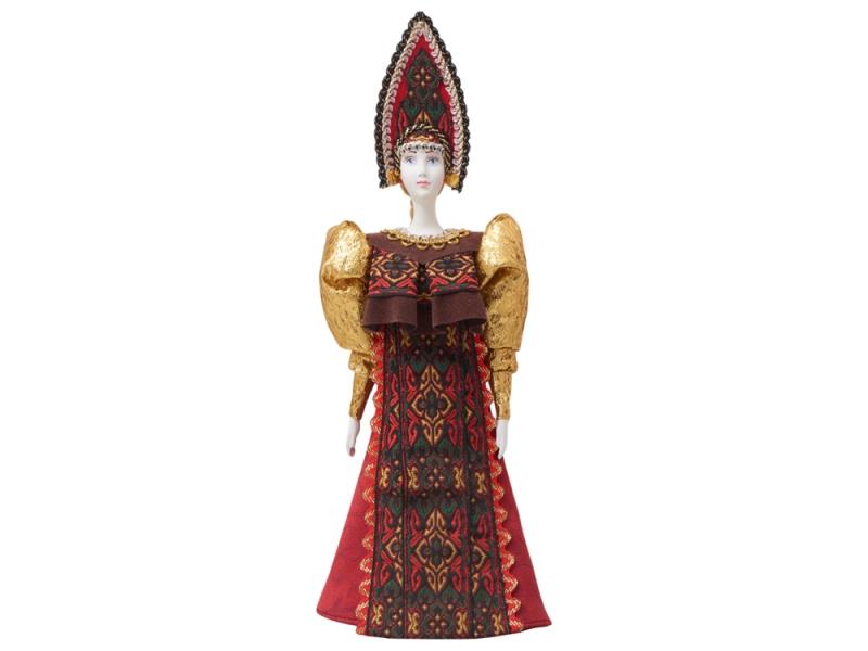 Подарочный набор: кукла фарфоровая, чай Малина с мятой