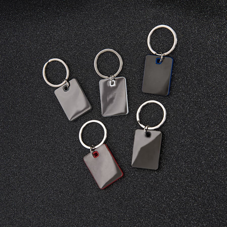 Брелок TONER TONED, 4 x 2,95 x 0,38 см, черный, металл/пластик