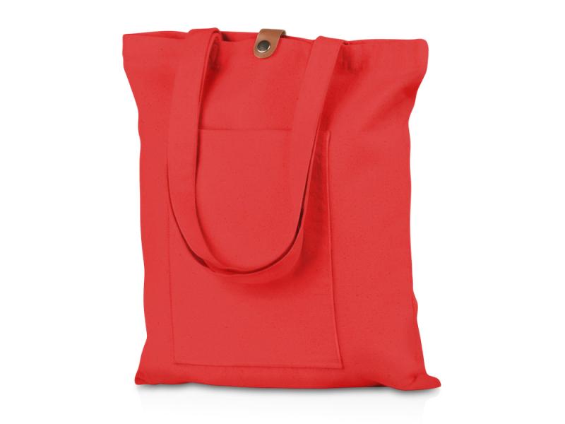 Cумка Clip из хлопка 340 г/м2 с застежкой из экокожи