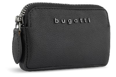 Ключница BUGATTI Bella, воловья кожаполиэстер, 12х1,5х7 см