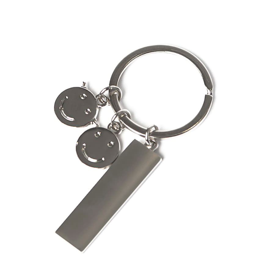 Брелок  "Мальчик и девочка", 8,1х1,15х0,35 см, металл