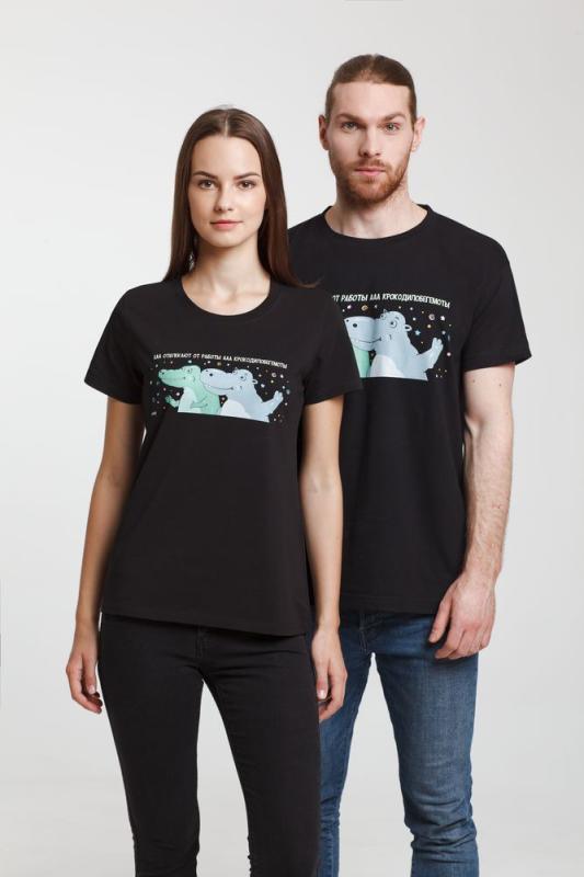 Футболка женская «Крокодилобегемоты»