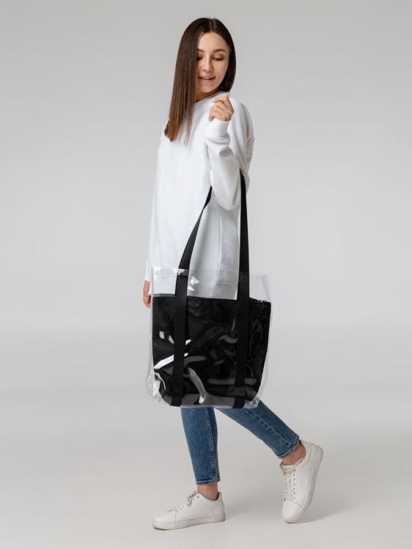 Шопер Clarity с черным органайзером