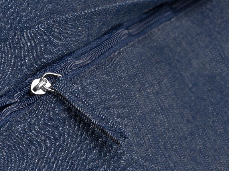 Сумка из переработанной джинсовой ткани Кирк с передним карманом на молнии