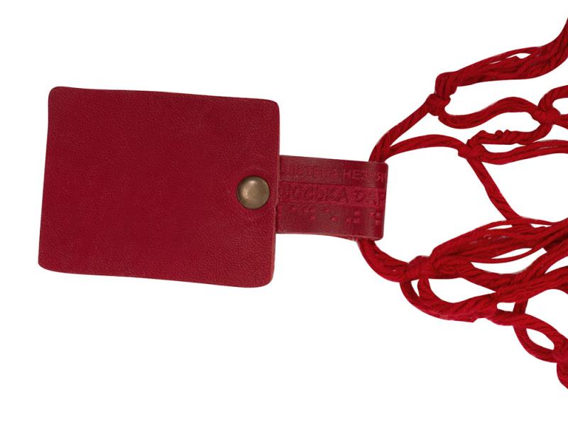 Авоська Dream из натурального хлопка с кожаными ручками, 15 л