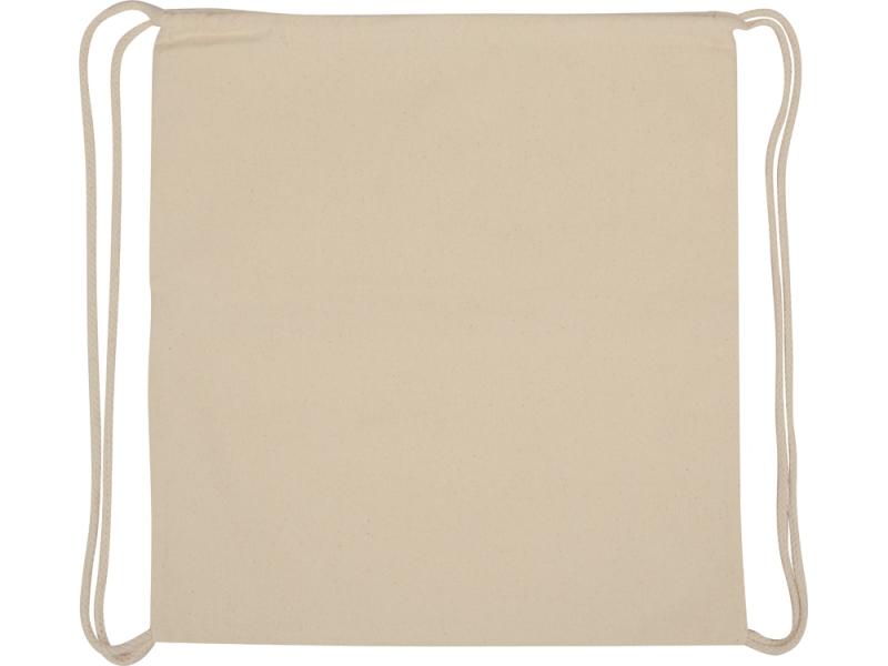 Рюкзак-мешок Lark из хлопка 180 г/м2 с цветной молнией