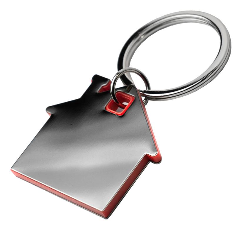 Брелок TONER HAUS, 4,1 x 3,7 x 0,5 см, черный, металл/пластик