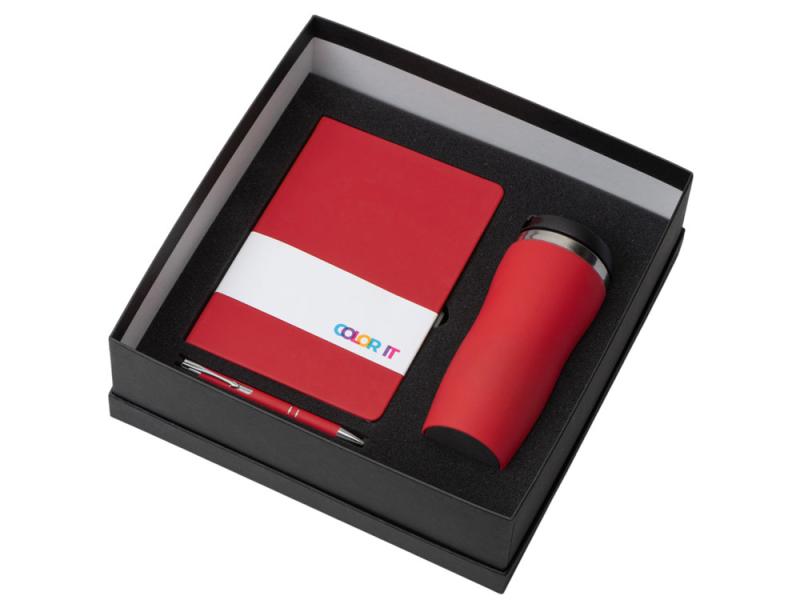 Подарочный набор Color it с блокнотом, металлической ручкой и термокружкой