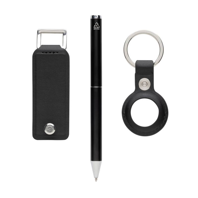 Чехол для ключей с ручкой в комплекте Swiss Peak Tula из переработанного полиуретана RCS