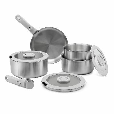 Набор посуды для приготовления со съемными ручками 3ply balance, 9 предметов