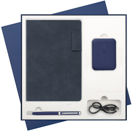 Подарочный набор Теоло (Teolo),  (ежедневник, ручка, аккумулятор)