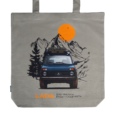 Сумка из плотного хлопка Caravan 220 Print Sample Lada, плотность 220 гм2,  415