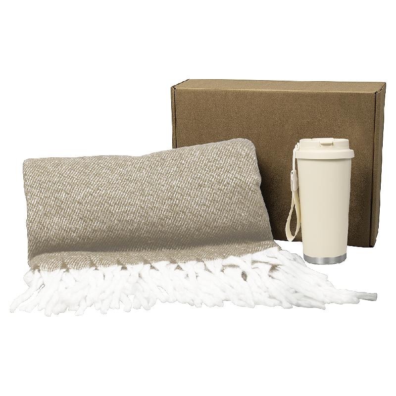 Набор подарочный Solution Duo (плед Super Soft Nature, термокружка  Cosmostar )