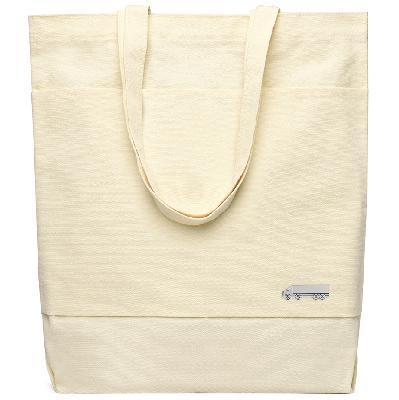 Сумка для покупок JETTA 325 г/м² с шильдом - фура, натуральный