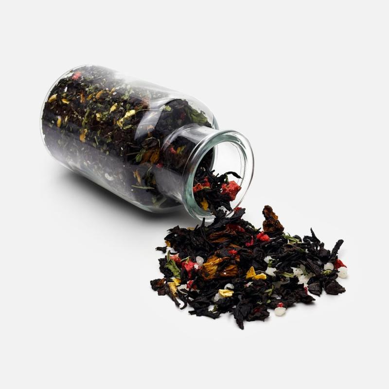 Чай «Сокочай», черный с соком ананаса, клубникой, мятой