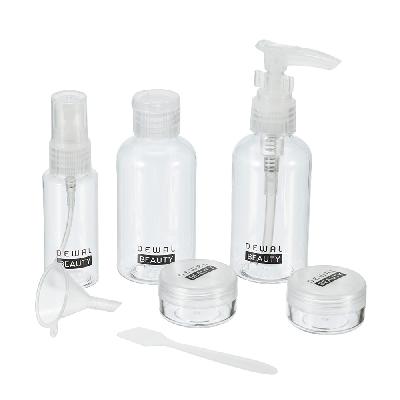 Дорожный набор баночек для путешествий Dewal Beauty, 7пр