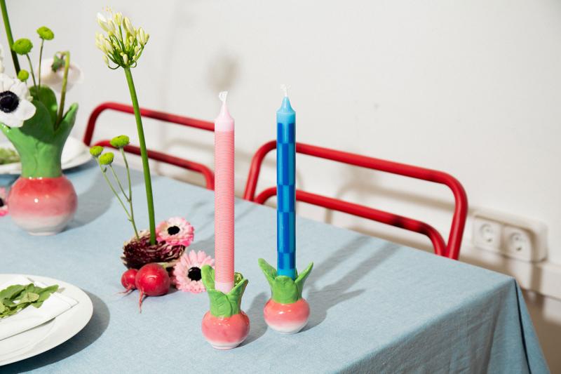 Подсвечник radish, 6,7 x 6,7 x 8,7 см