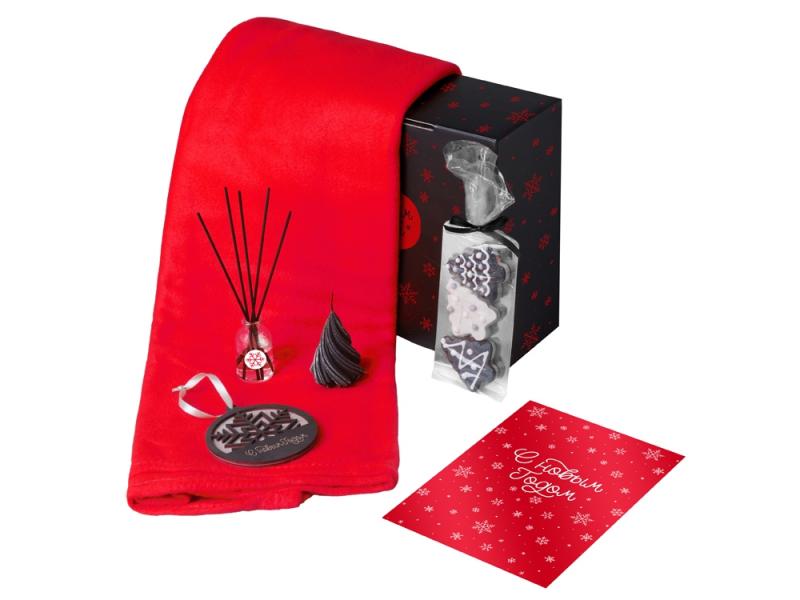 Подарочный набор Re:Home с пледом, свечой и диффузором