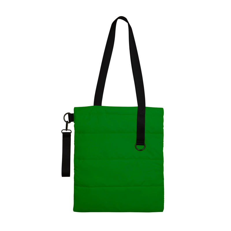 Шоппер Superbag Bubble New, со скрытой магнитной кнопкой (зеленый с черным)