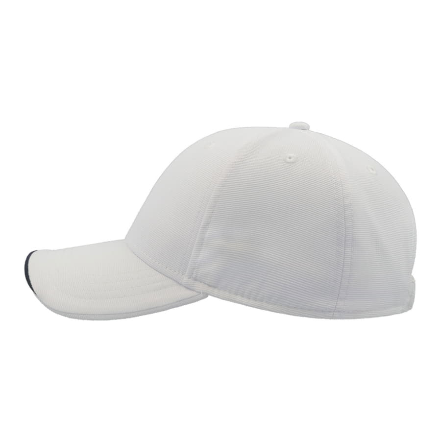 Бейсболка ESTORIL-S, 6 клиньев, застёжка на липучке, белый, 100% переработанный полиэстер, 170 г/м2