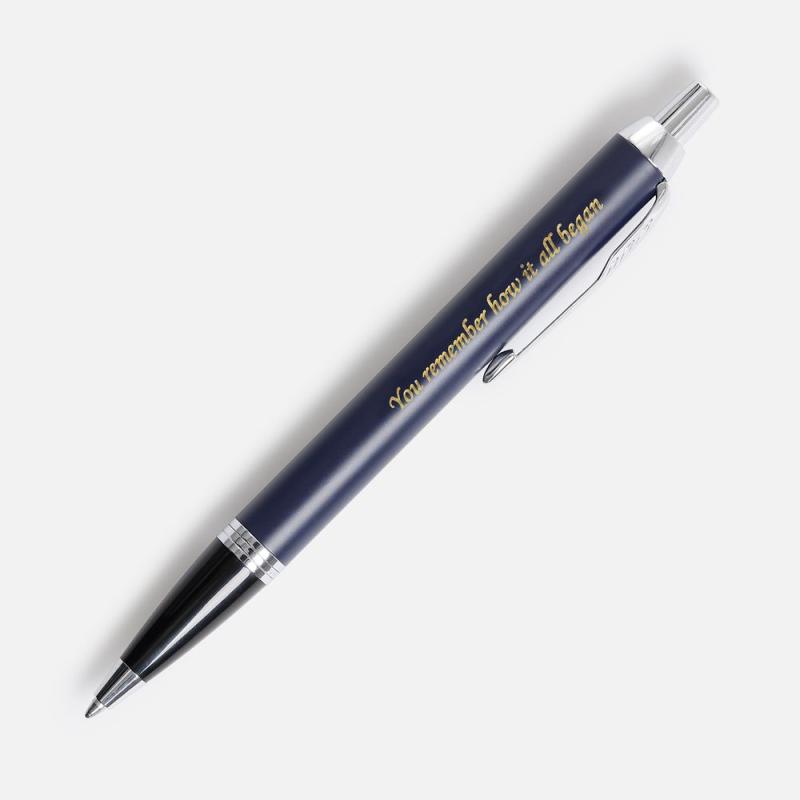 Ручка шариковая Parker IM Core Matte Blue CT