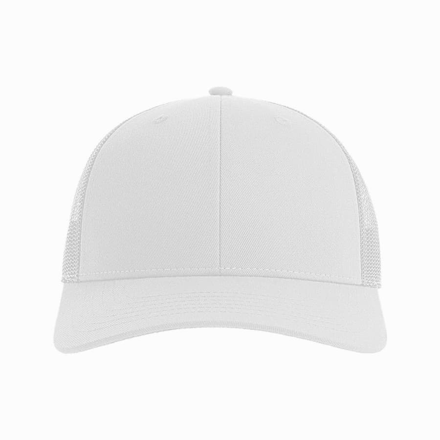 Бейсболка BRYCE, 6 клиньев, сетка,  100 % переработанный полиэстер, застежка, белый