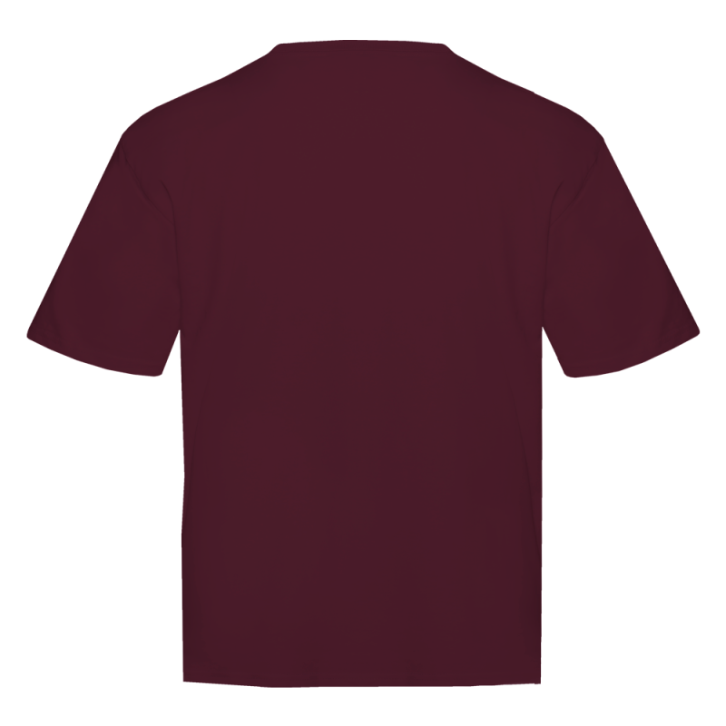 Футболка унисекс оверсайз STAN хлопок  240, 56, Бордовый (66)