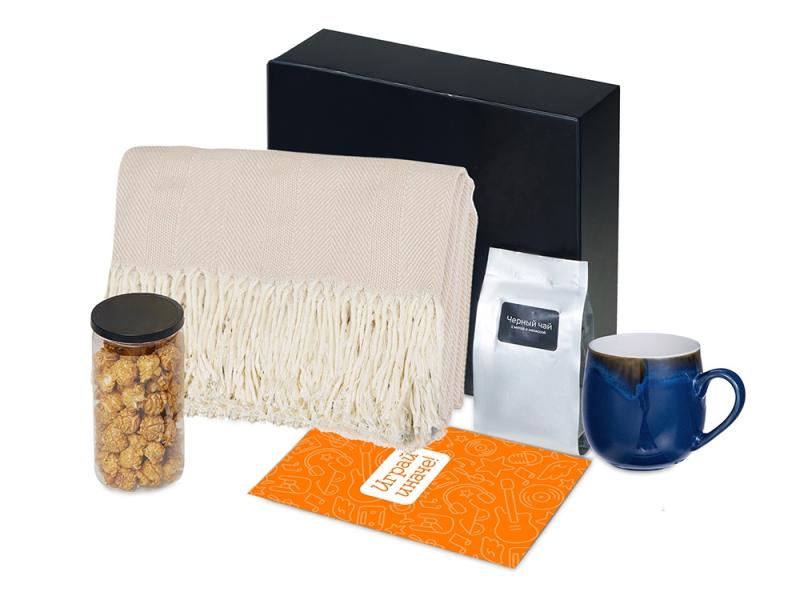 Подарочный набор Re:y. Haven  с пледом, кружкой и чаем