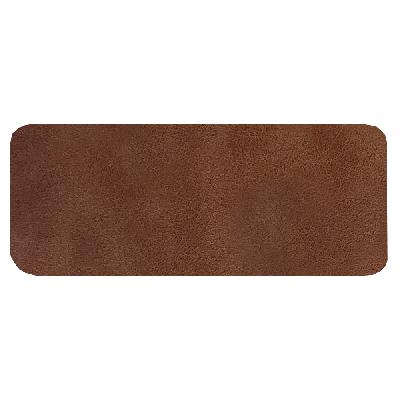 Шеврон Rectangle Smooth Leather размер 50*20 мм, со скругленными углами
