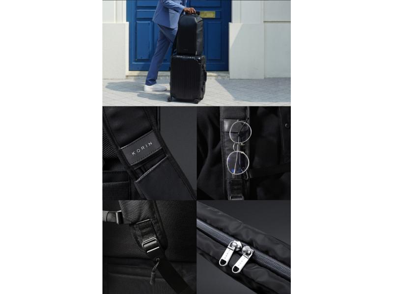 Водостойкий антикражный рюкзак FlipPack для ноутбука 15.6