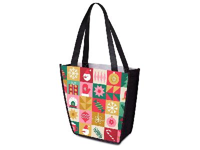 Сумка для шопинга с донной складкой и ручкой из нетканого PET материала