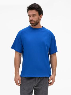 Футболка унисекс T2, синяя, размер XL/XXL