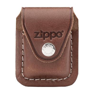Чехол Zippo для зажигалки, кожа, с металлическим фиксатором на ремень, 57х30x75 мм