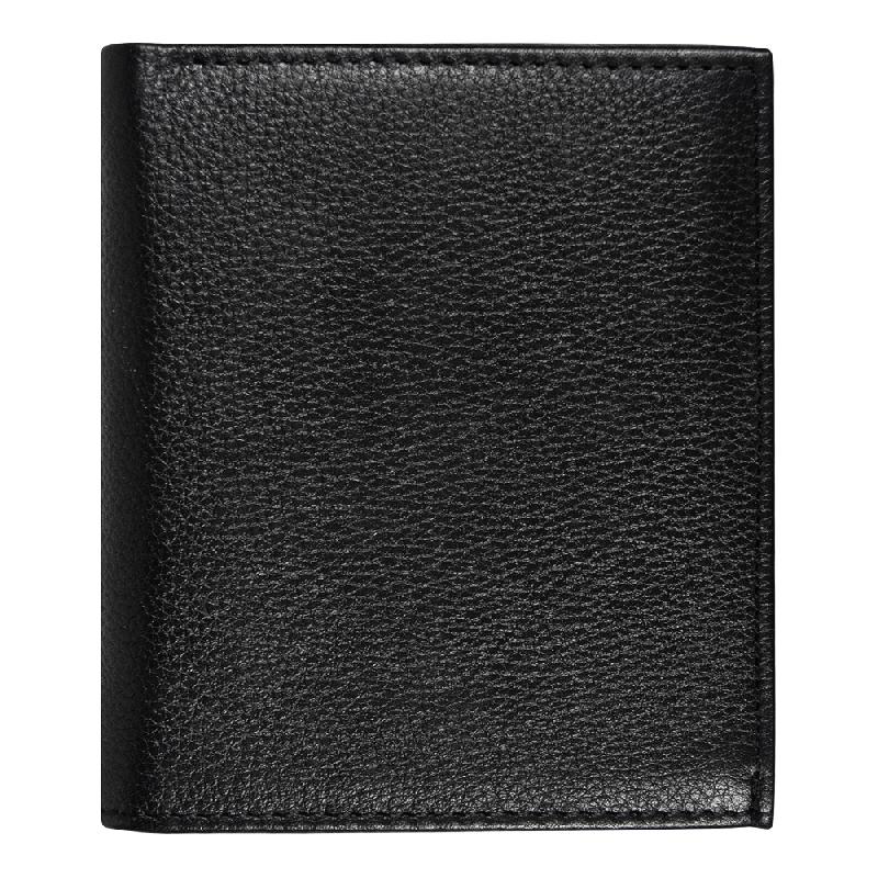 Кошелек с картхолдером для кредитных карт вертикальный Leather Plain из нат. кожи